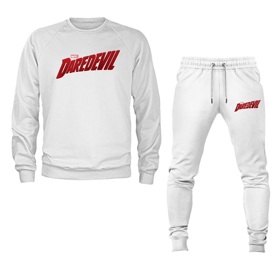 Men's Daredevil Marvel Superhero Crewneck Sweatshirt Joggers Suit