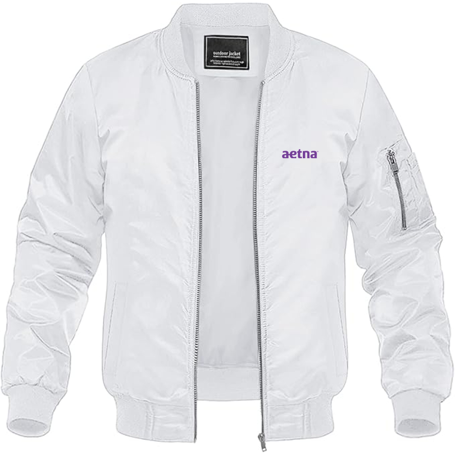 Men's Aetna Logo Lightweight Bomber Jacket