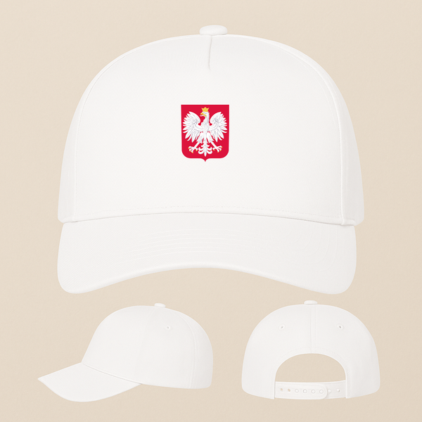 Poland National Soccer Team Five Panel Twill Snapback Cap