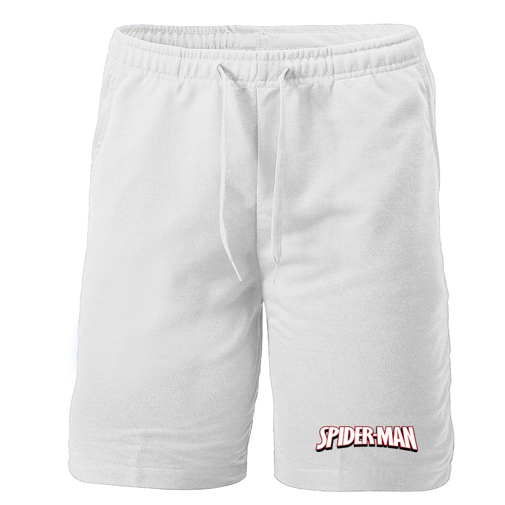 Men's Spider-Man Marvel Comics Superhero Athletic Fleece Shorts