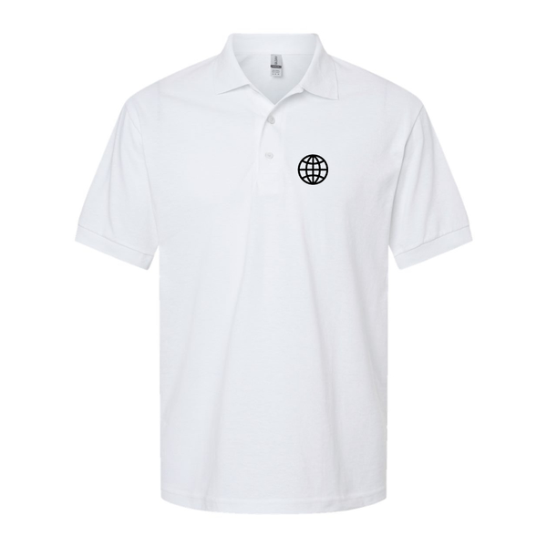 Men's  Internet Globe Dry Blend Jersey Polo