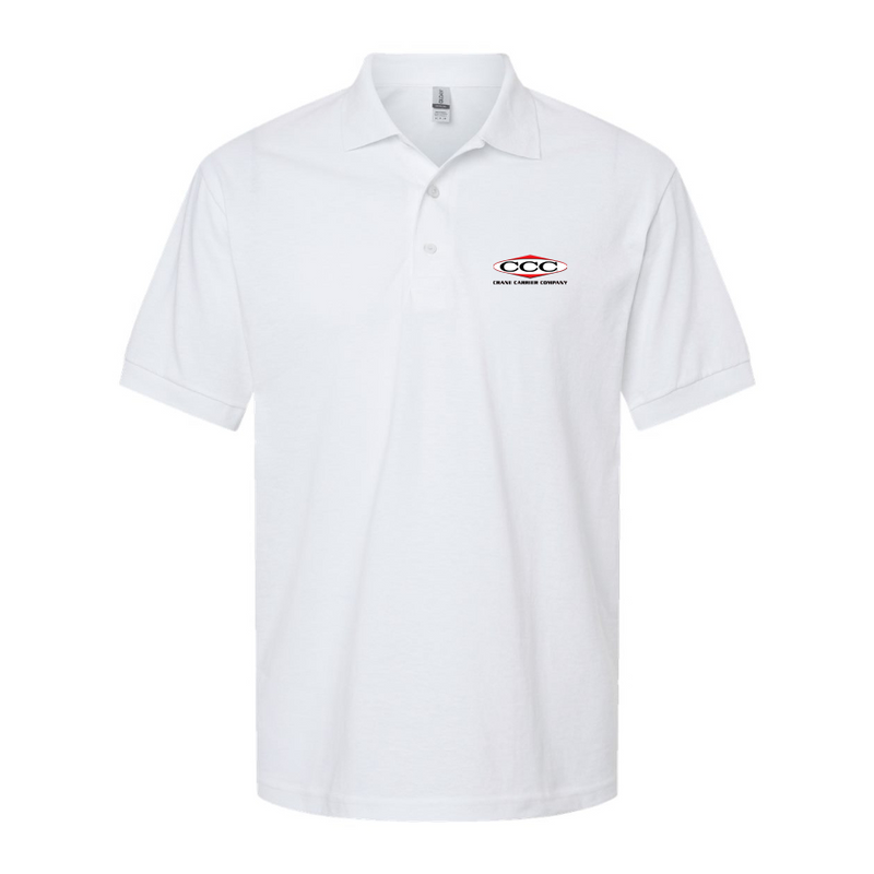Men's Crane Carrier Company  Logo Dry Blend Polo