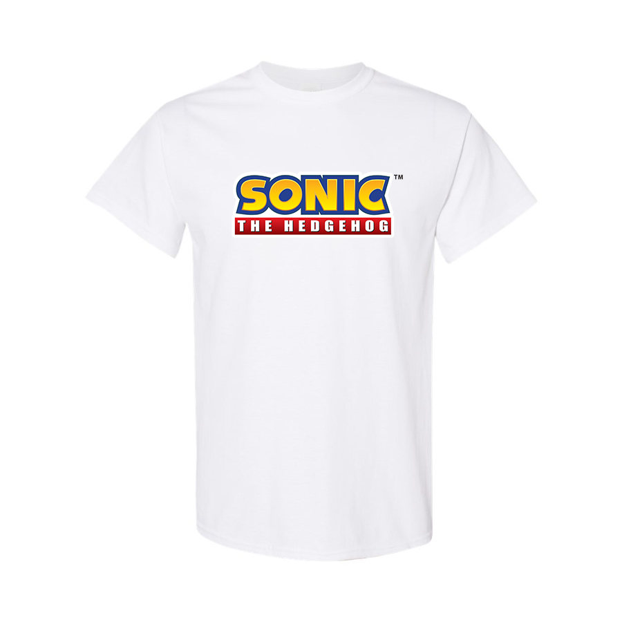 Men's Sonic The Hedgehog Cartoon Cotton T-Shirt