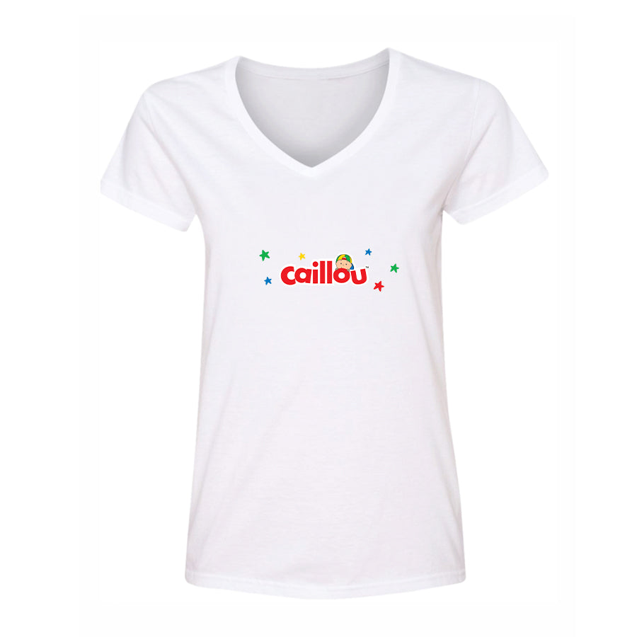 Women's Caillou Cartoons  V-Neck T-Shirt