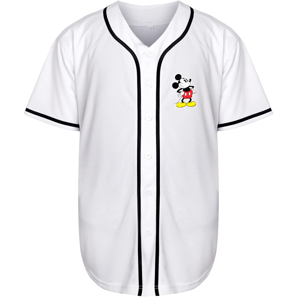 Men's Mickey Mouse Cartoon Baseball Jersey