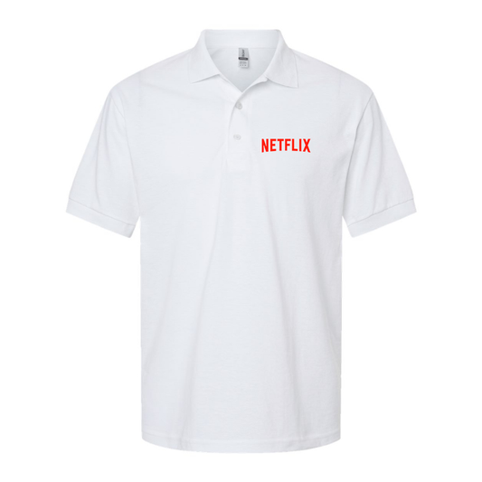Men's Netflix Movie Show Dry Blend Polo