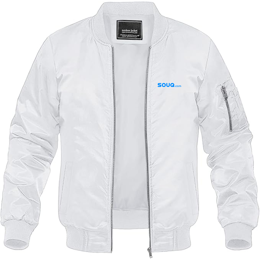 Men's Souq.com Logo Lightweight Bomber Jacket