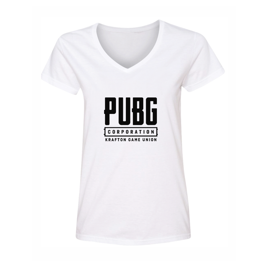 Women's PUBG Multiplayer Shooting Game V-Neck T-Shirt