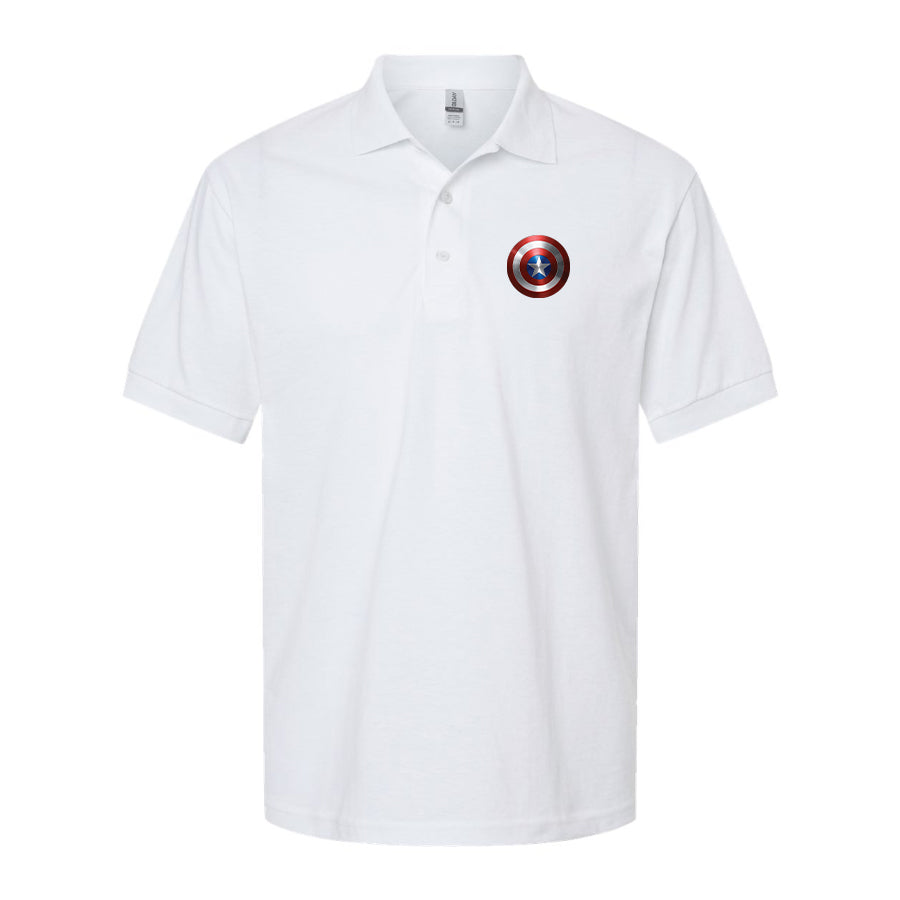 Men's Captain America Superhero Dry Blend Polo