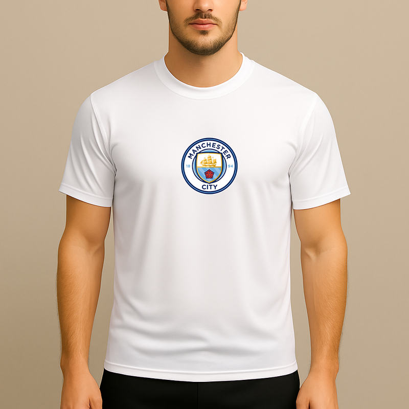 Men's Manchester City Soccer Polyester T-Shirt