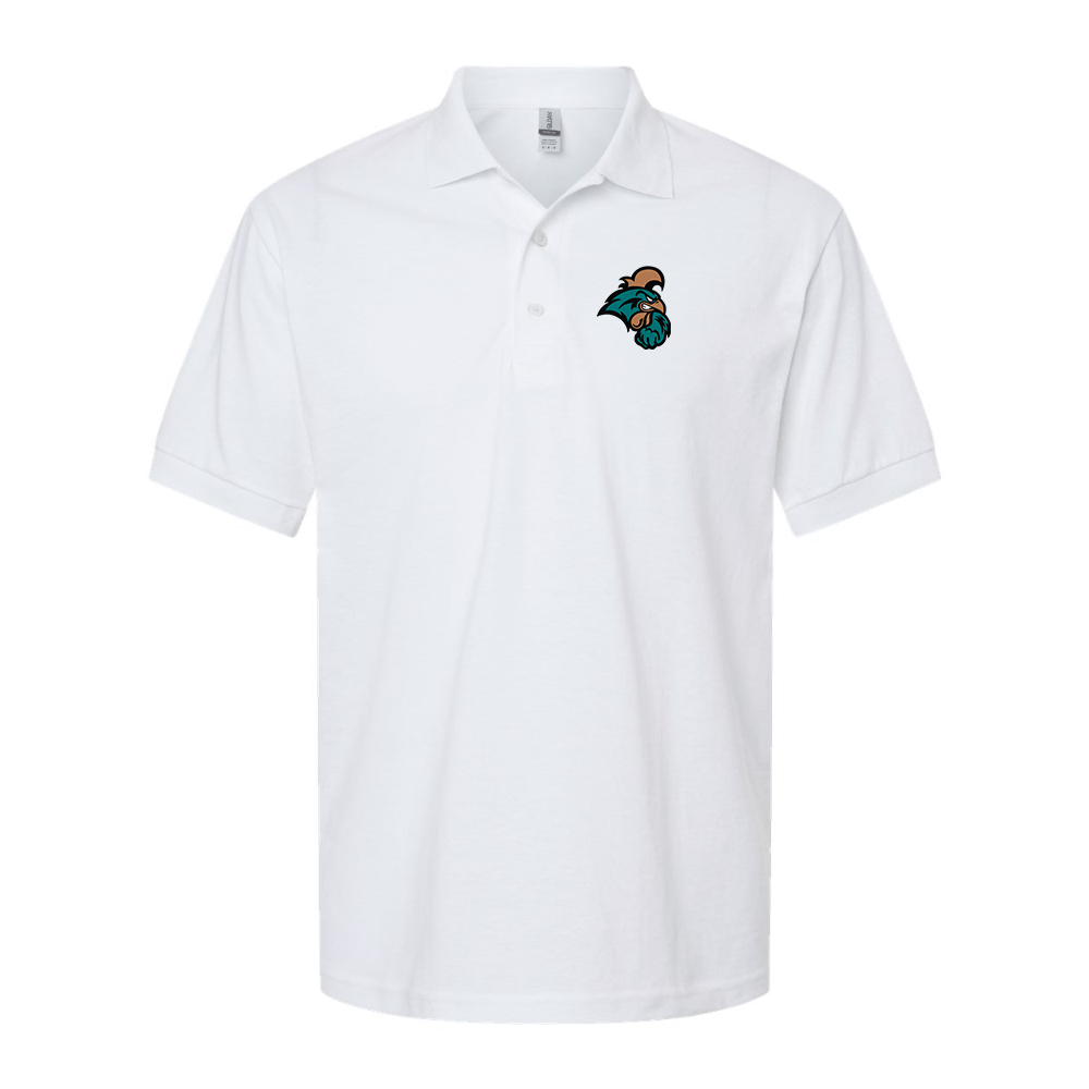 Men's Coastal Carolina Chanticleers Dry Blend Jersey Polo - White