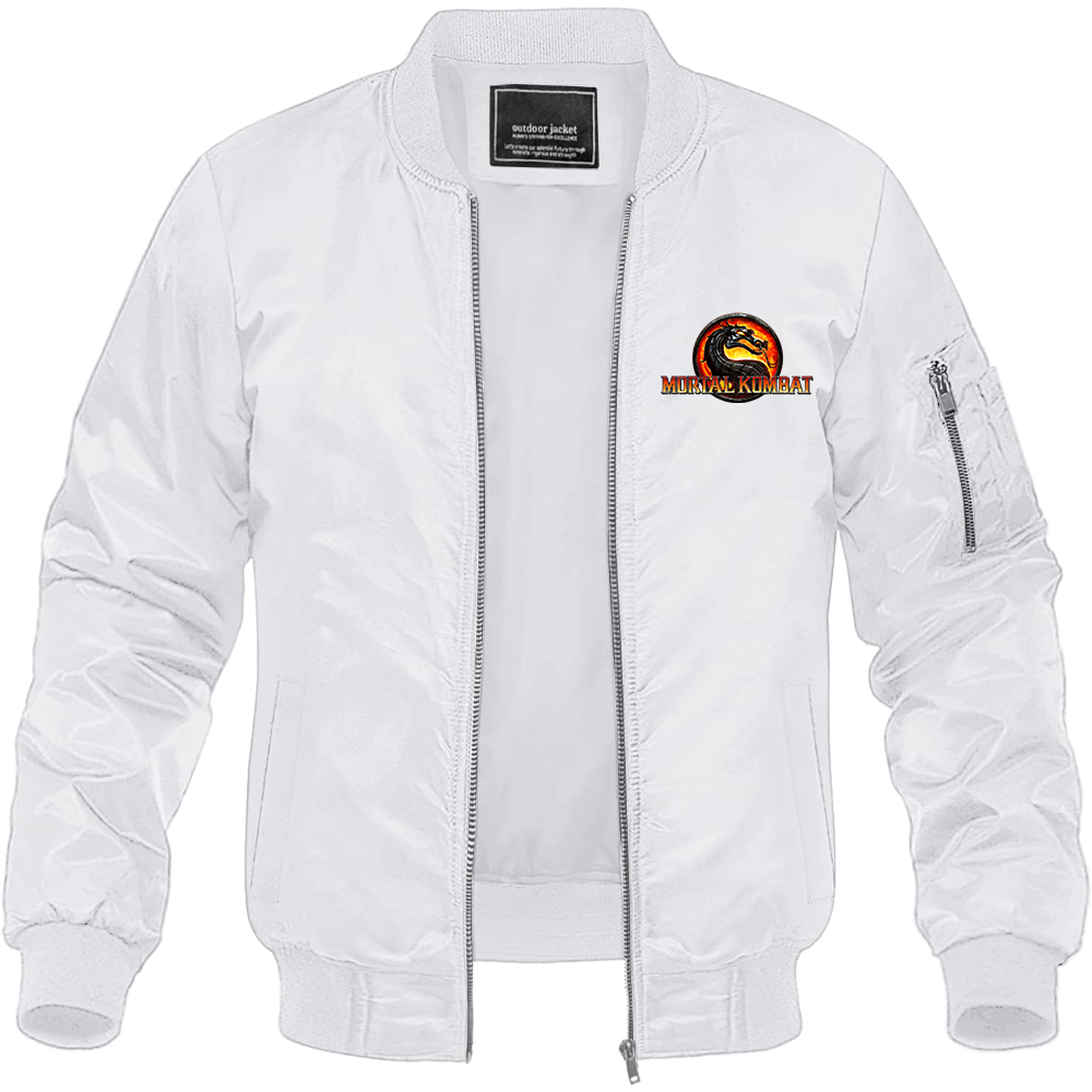 Men's Mortal Kombat Game Lightweight Bomber Jacket Windbreaker Softshell Varsity Jacket Coat