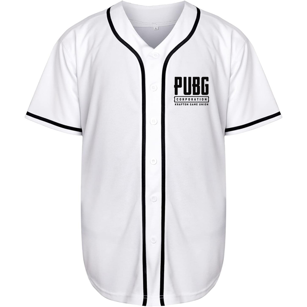 Men's PUBG Multiplayer Shooting Game Baseball Jersey