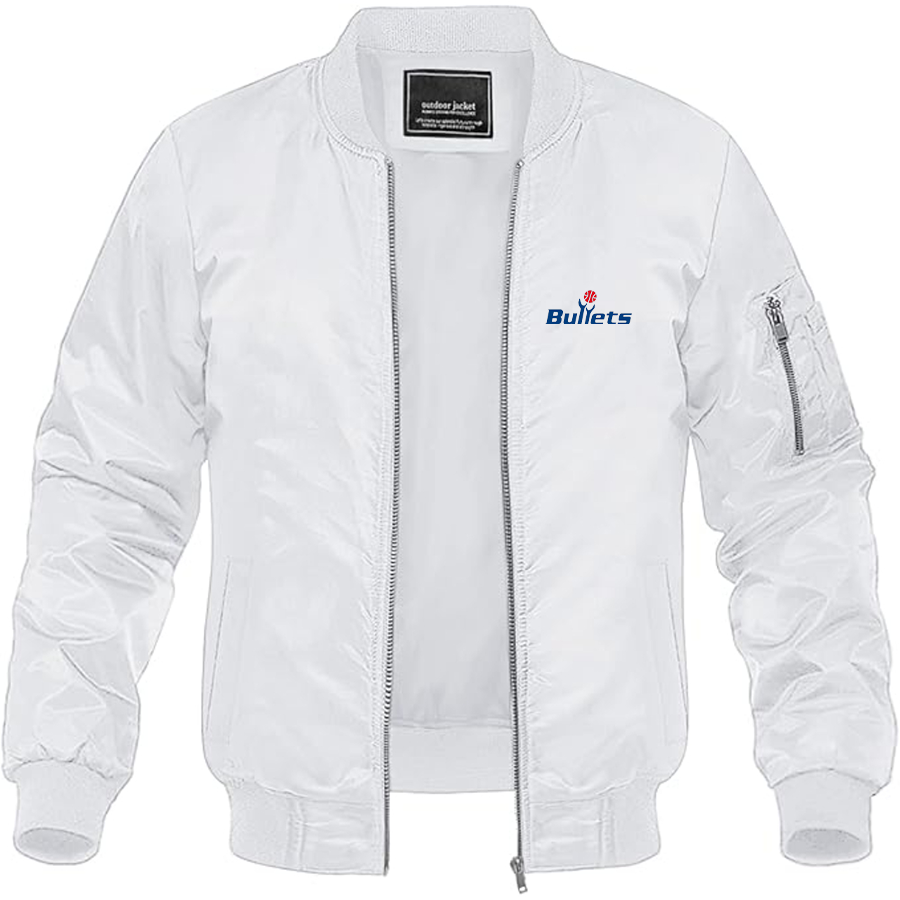 Men's Baltimore Bullets Logo Lightweight Bomber Jacket