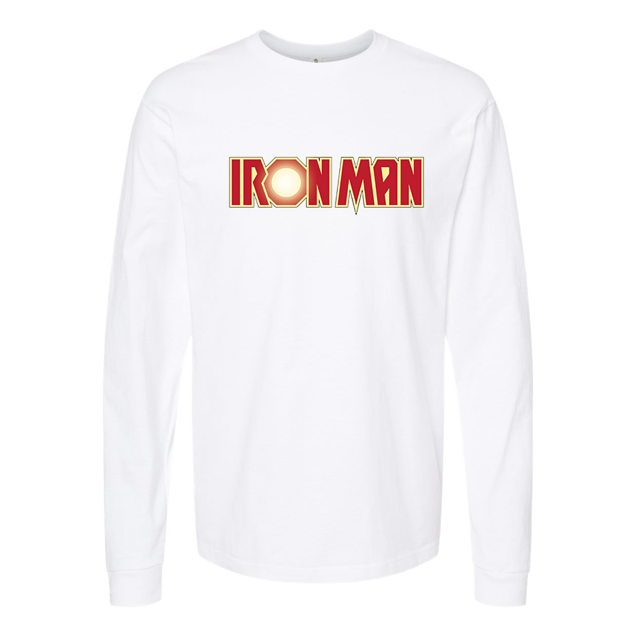Men's Iron Man Marvel Superhero Long Sleeve T-Shirt