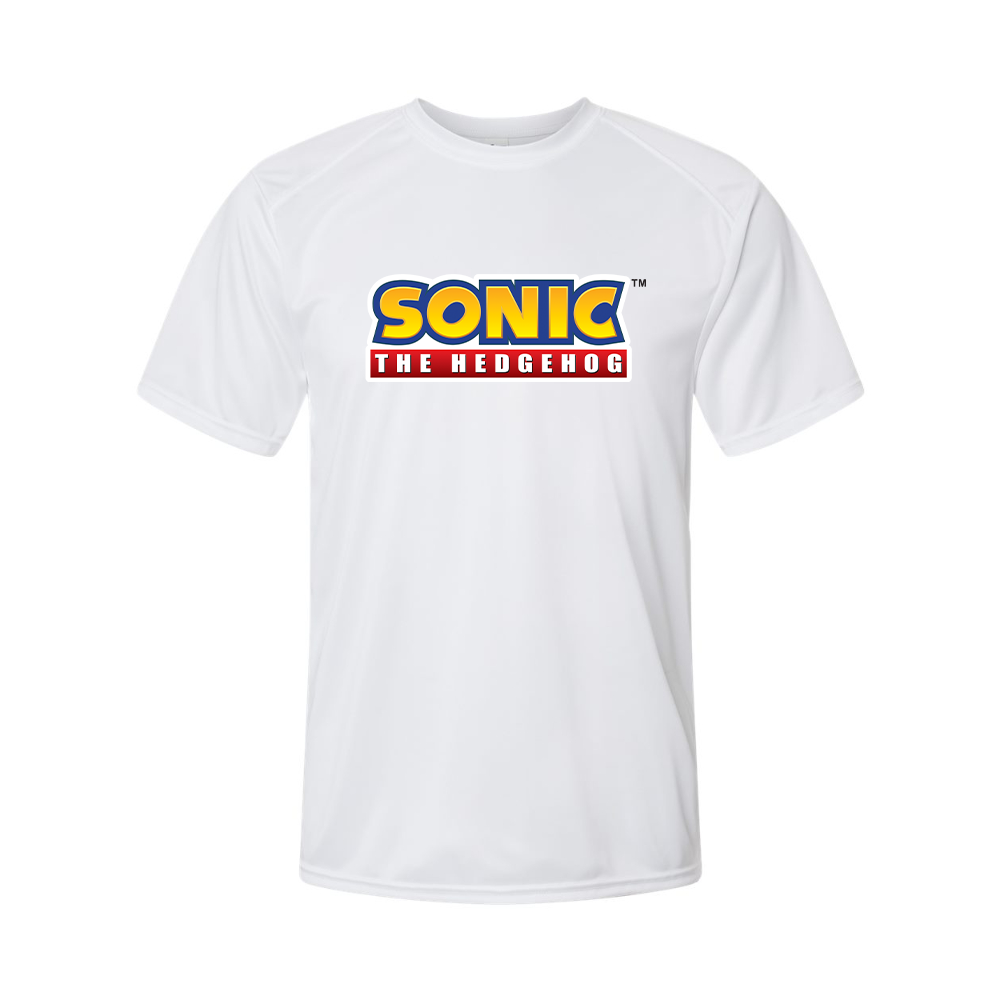 Men'sSonic The Hedgehog Cartoon Performance T-Shirt