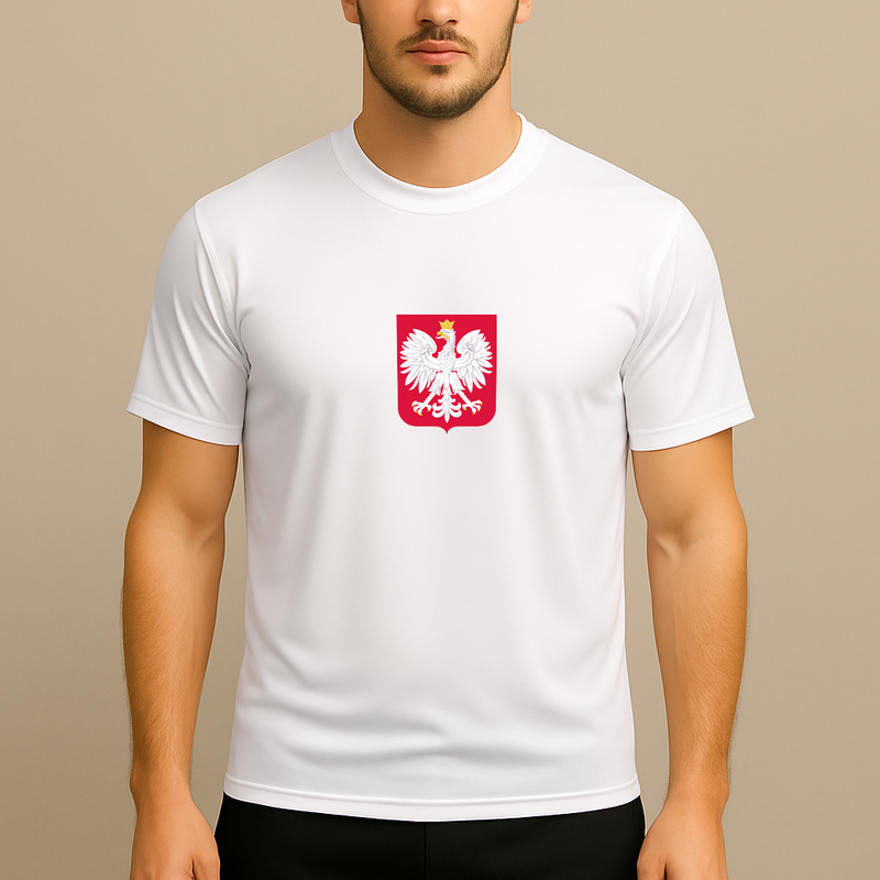 Men's Poland National Soccer Team Polyester T-Shirt