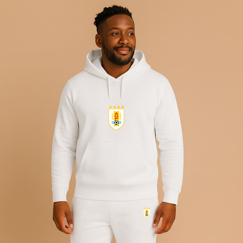 Men's Uruguay National Soccer Team Hoodie Joggers Set