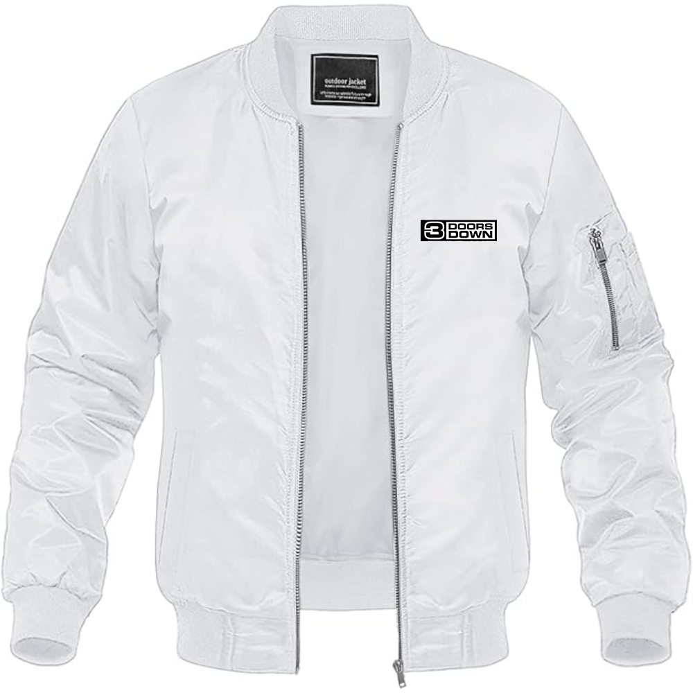 Men's 3 Doors Down Logo Lightweight Bomber Jacket