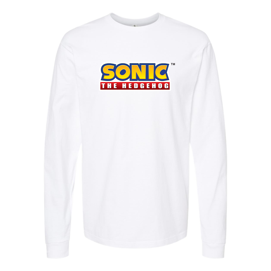 Men's Sonic The Hedgehog Cartoon Long Sleeve T-Shirt