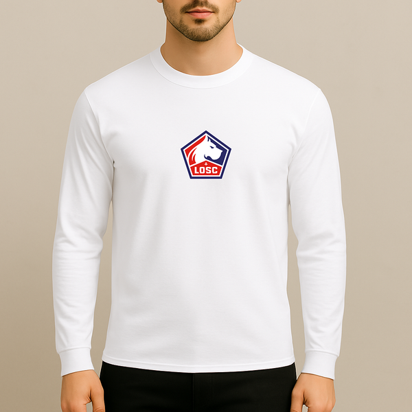 Men's Lille Olympique FC Long Sleeve T-Shirt
