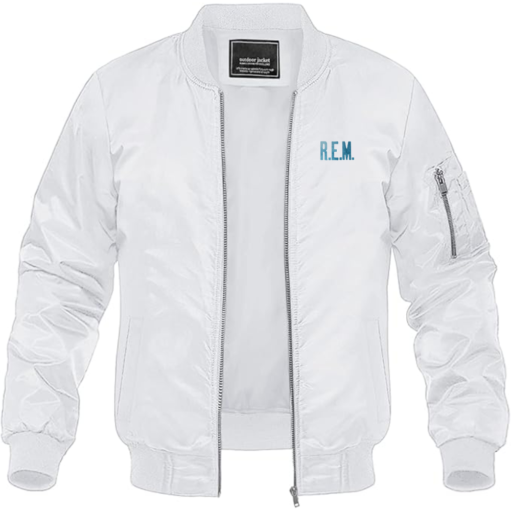 Men's R.E.M. Blue Lightweight Bomber Jacket