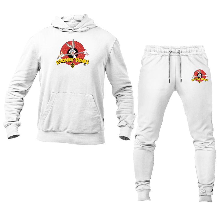 Men's Looney Tunes Warner Brothers Cartoon Hoodie Joggers Set