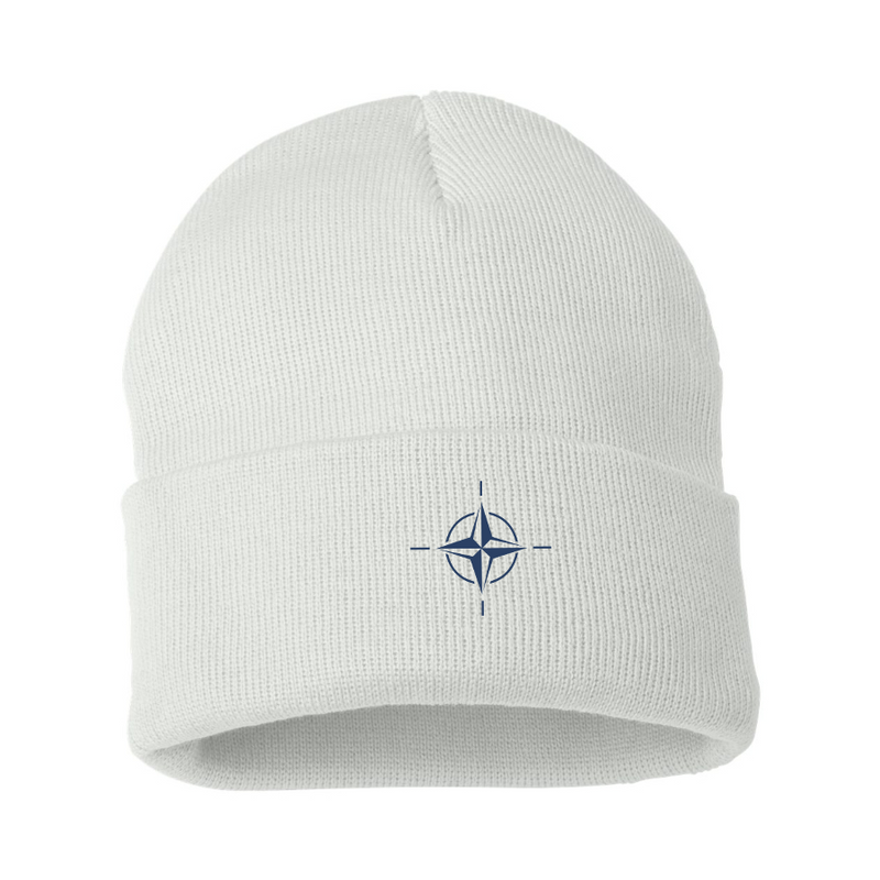 Nato Emblem Logo  Beanie Hat