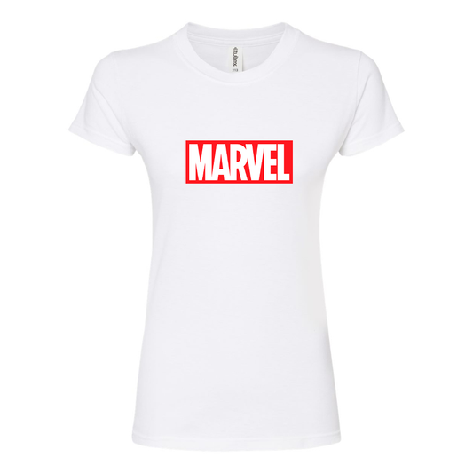 Women's Marvel Comics Superhero Round Neck T-Shirt