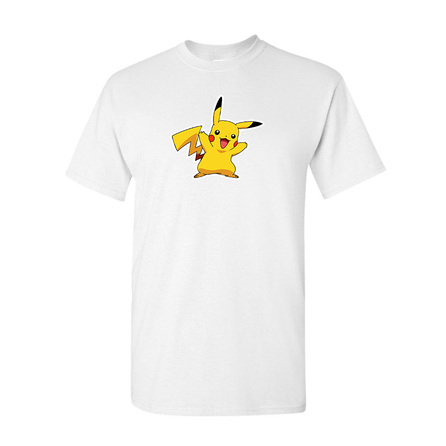 Men's Pikachu Cartoon Cotton T-Shirt