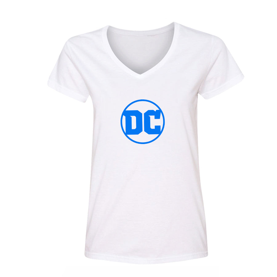 Women's DC Comics Superhero V-Neck T-Shirt