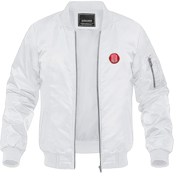 Men's Tatra Logo Lightweight Bomber Jacket Windbreaker Softshell Varsity Jacket Coat