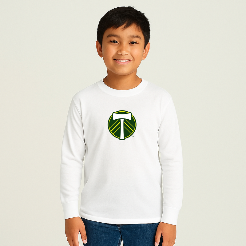 Youth Kids Portland Timbers FC Long Sleeve T-Shirt