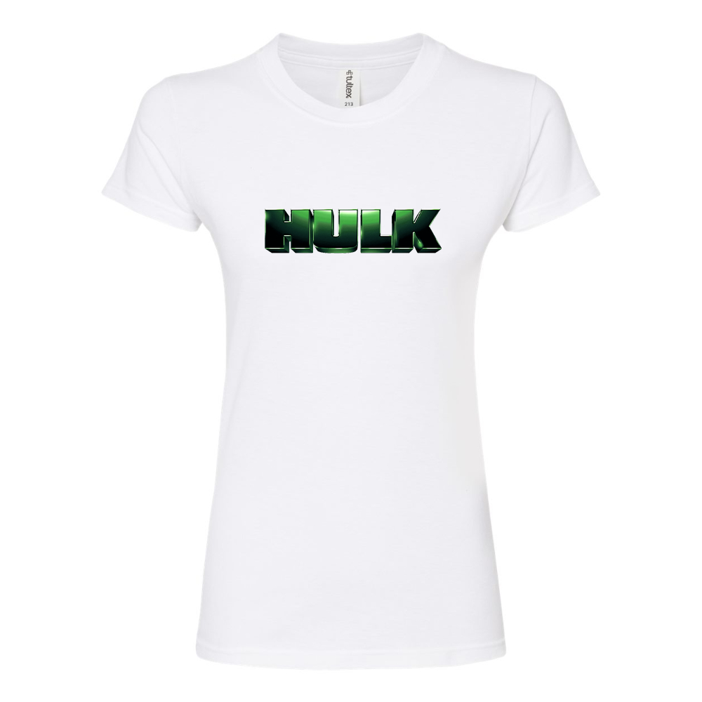 Women's The Hulk Marvel Superhero Round Neck T-Shirt