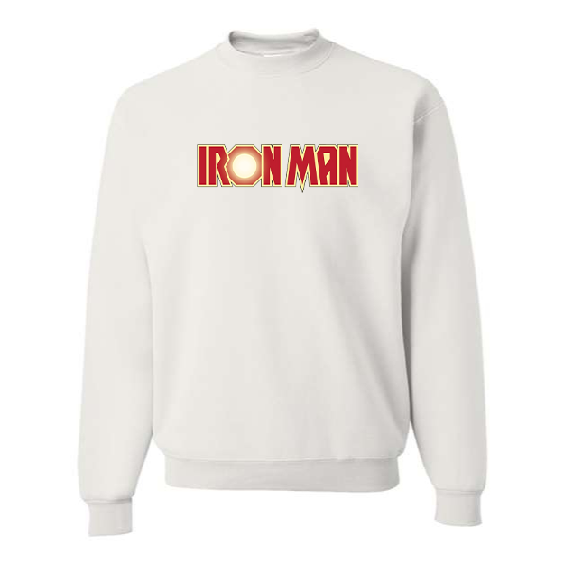 Men's Iron Man Marvel Superhero Crewneck Sweatshirt