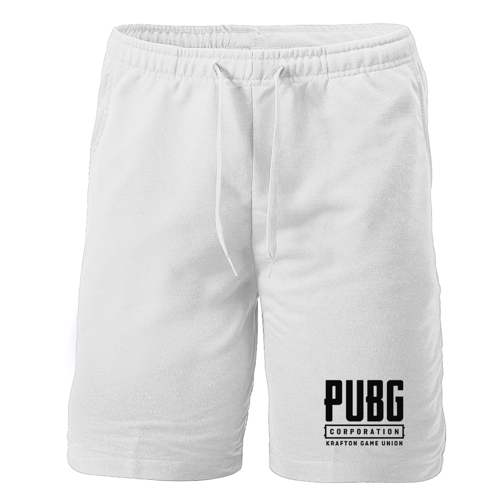 Men's PUBG Multiplayer Shooting Game Athletic Fleece Shorts