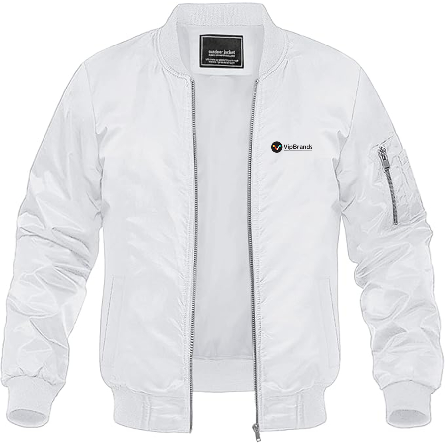 Men's VipBrands Logo Lightweight Bomber Jacket