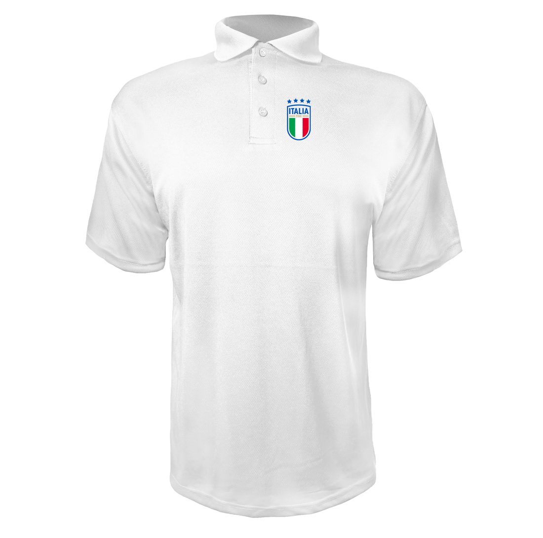 Men's Italy National Soccer Polyester Polo
