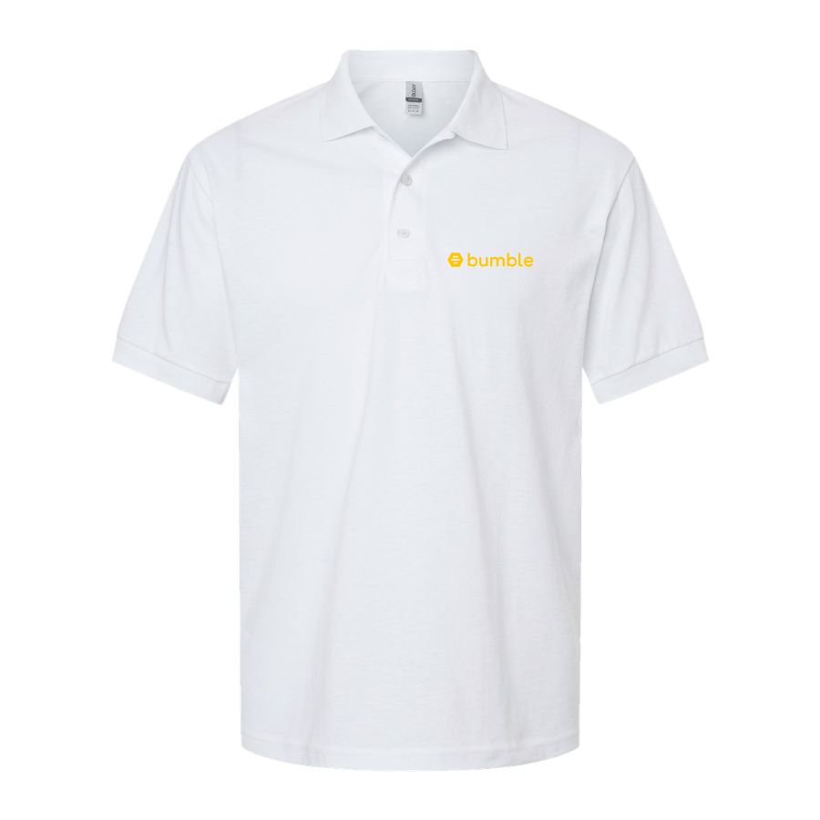 Men's Bumble Logo Dry Blend Polo - White