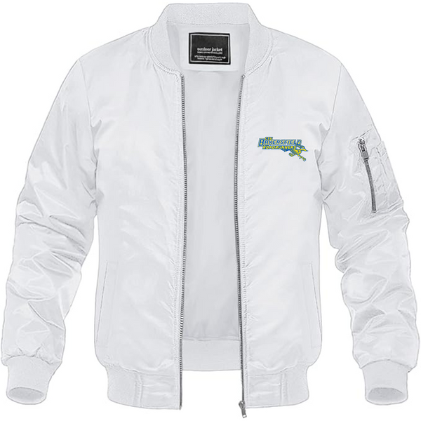 Men's CSU-Bakersfield Roadrunners Lightweight Bomber Jacket Windbreaker Softshell Varsity Jacket Coat