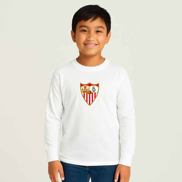 Youth Kids Sevilla FC Long Sleeve T-Shirt