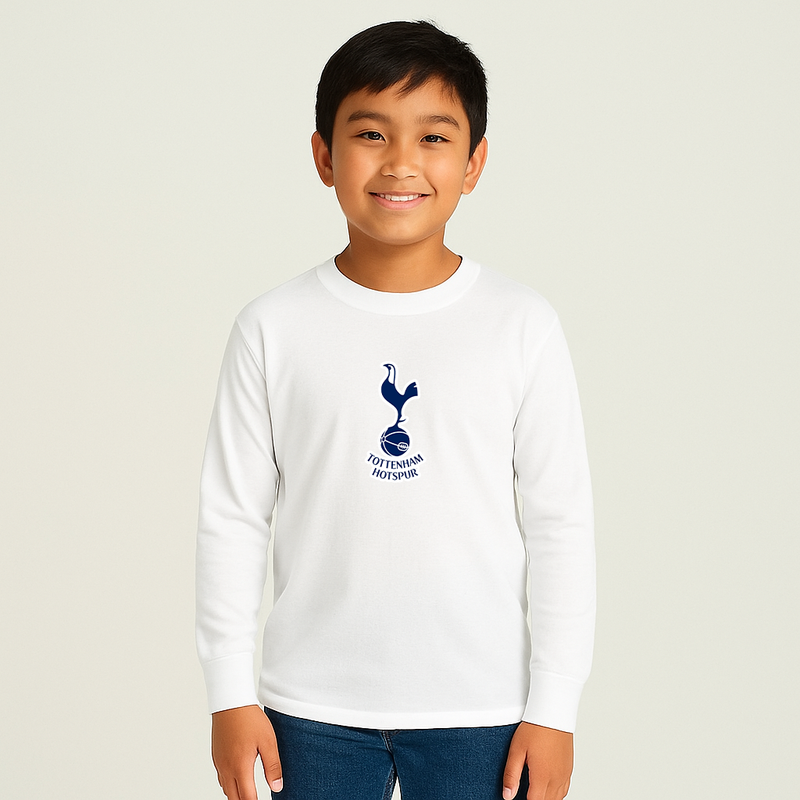 Youth Kids Tottenham Hotspur F.C. Soccer Long Sleeve T-Shirt