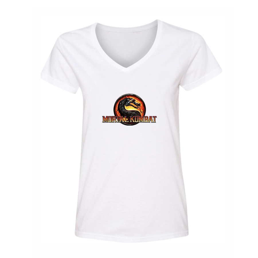 Women's Mortal Kombat Game V-Neck T-Shirt