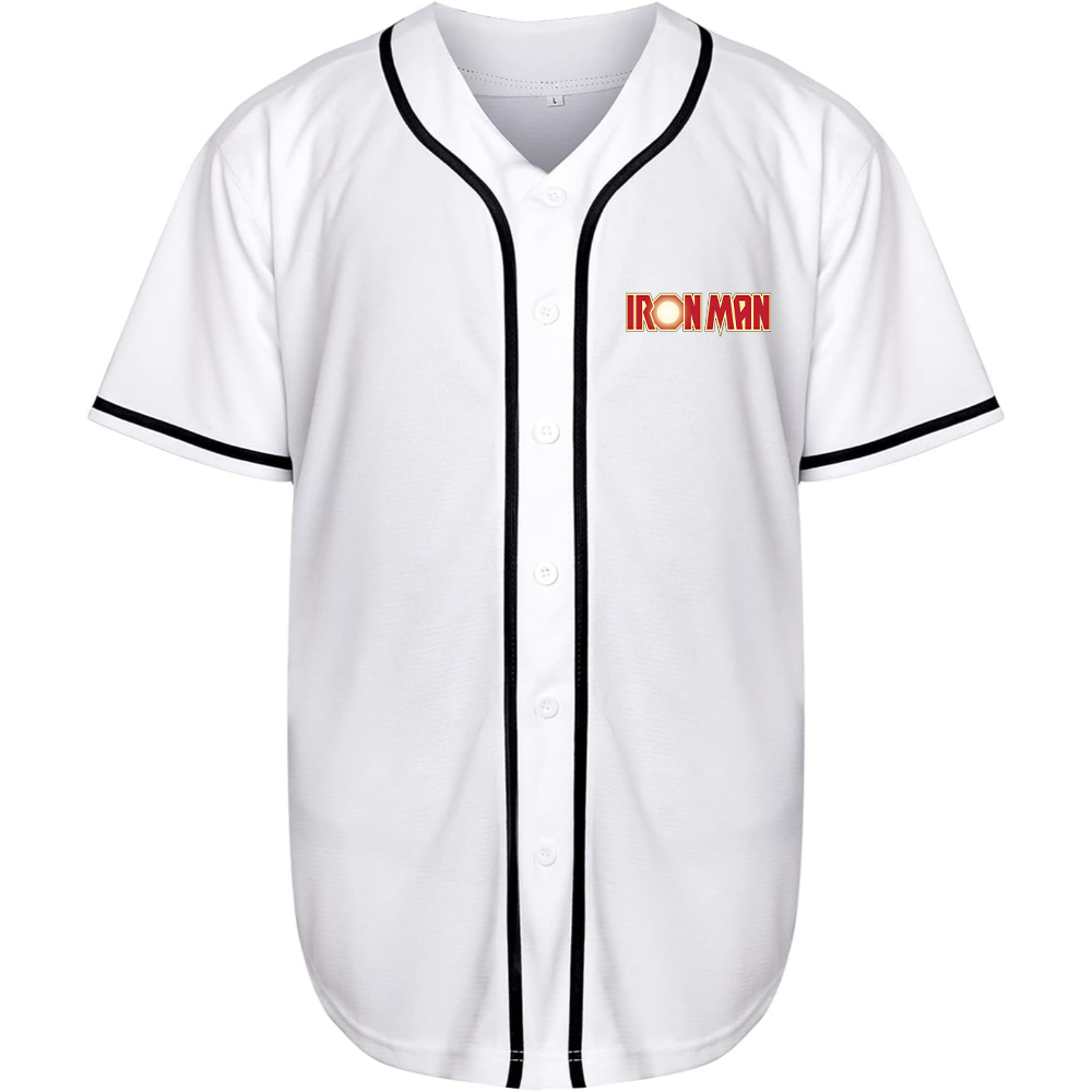 Men's Iron Man Marvel Superhero Baseball Jersey