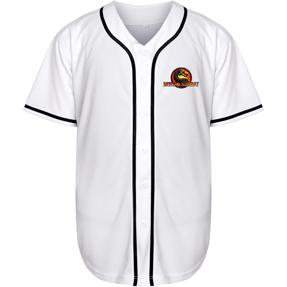 Men's Mortal Kombat Game Baseball Jersey