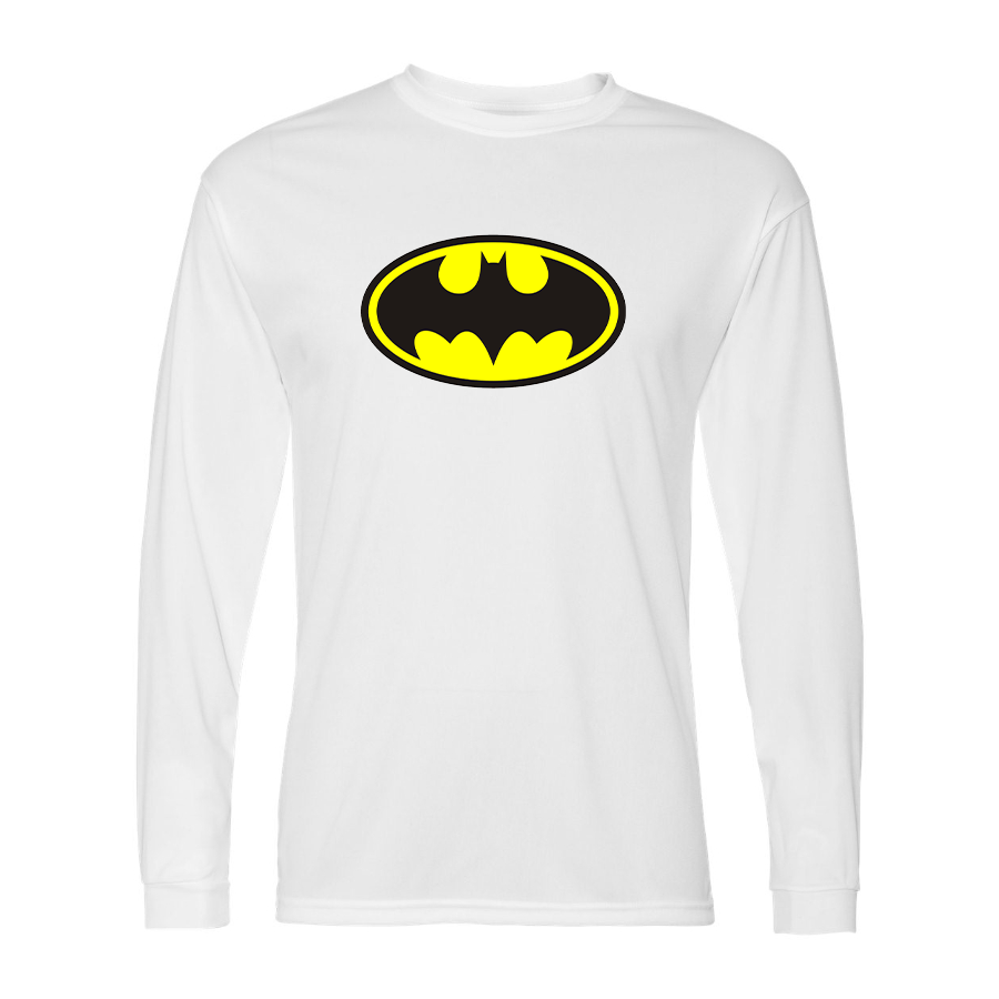 Men’s DC Comics Batman- Polyester Long Sleeve T-Shirt