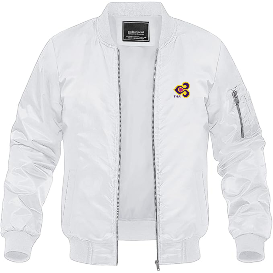 Men's Thai Airlines Logo Lightweight Bomber Jacket