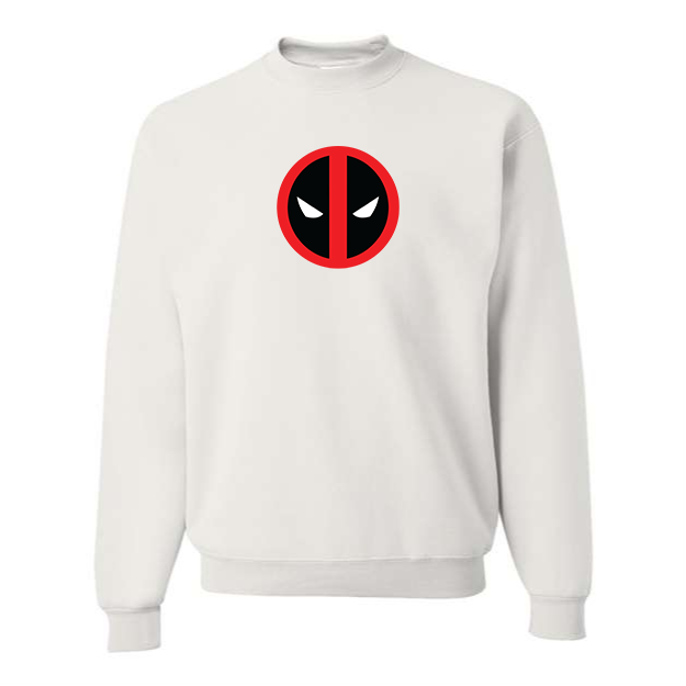 Men's Deadpool Marvel Superhero Crewneck Sweatshirt