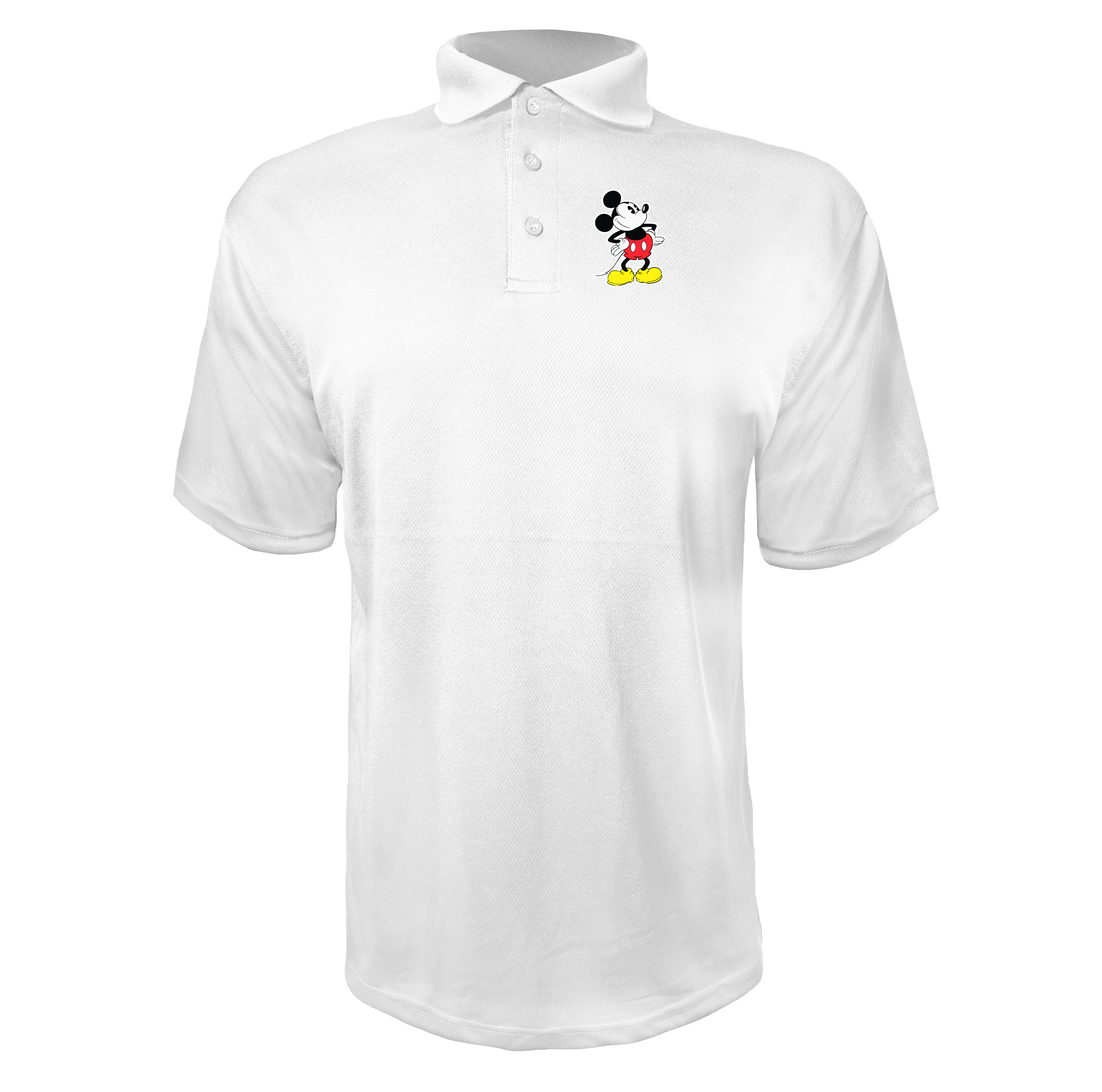 Men's Mickey Mouse Cartoon Polyester Polo