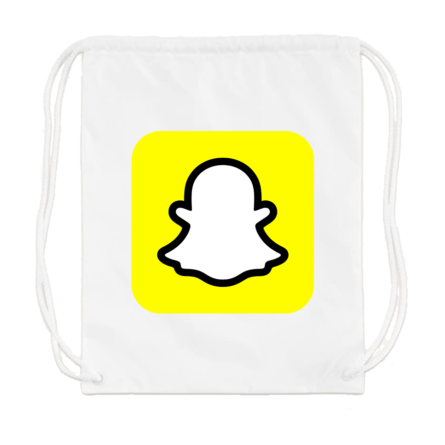 Snapchat Social Drawstring Bag